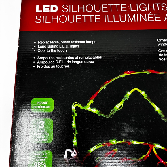 Danson Decor LED Silhouette Elf Head – Lighted Christmas Decoration – New in Box - Picture 2 of 7